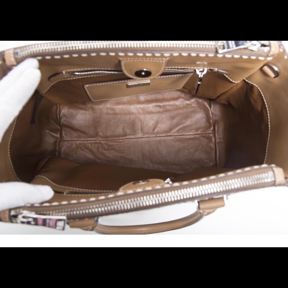 PRADA Rare Genuine Python City Twin Pocket Large Tote - Picture 9 of 13